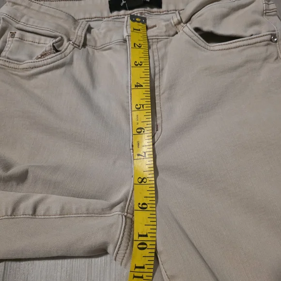 Joseph Ribkoff Taupe Straight Leg Jeans - Picture 9 of 12